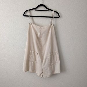 ASOS Maternity 10 linen cotton tan lightweight jumpsuit romper